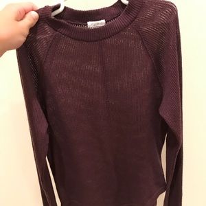 Urban Outfitters Maroon Long Sleeve